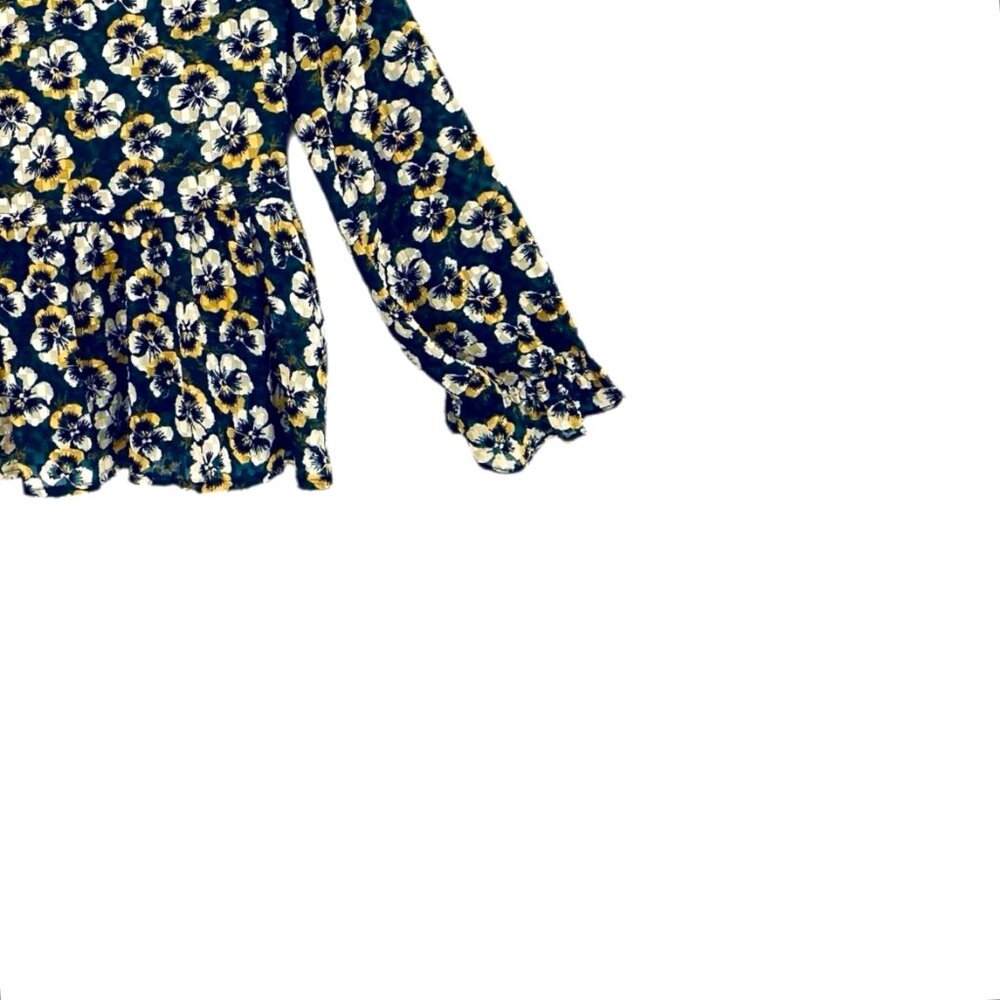 Madewell Drawstring Ruffle-Hem Top - Picture 6 of 7